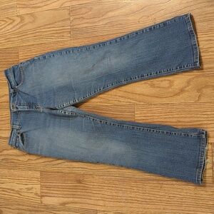 Levi's 550 relaxed boot cut jeans size 8S (8 SHORT) mid-rise with stretch petite